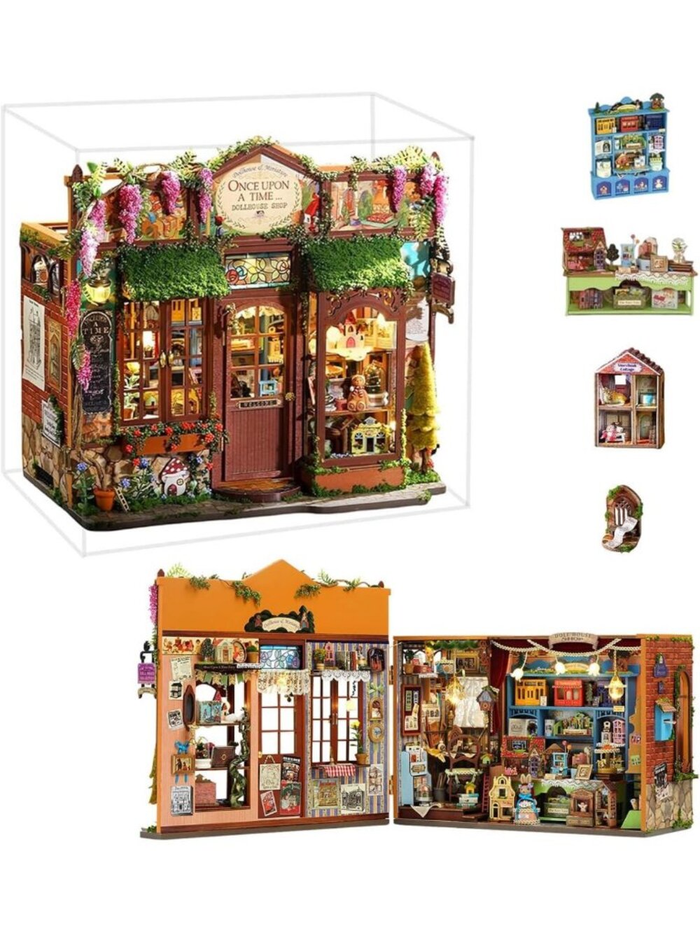 DIY Miniature Dollhouse Kit - Fairy Tale Mini House Building Set for Adults